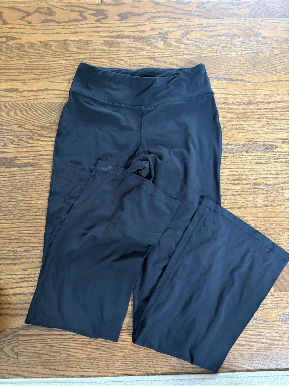 Black Stretch Flare Pants